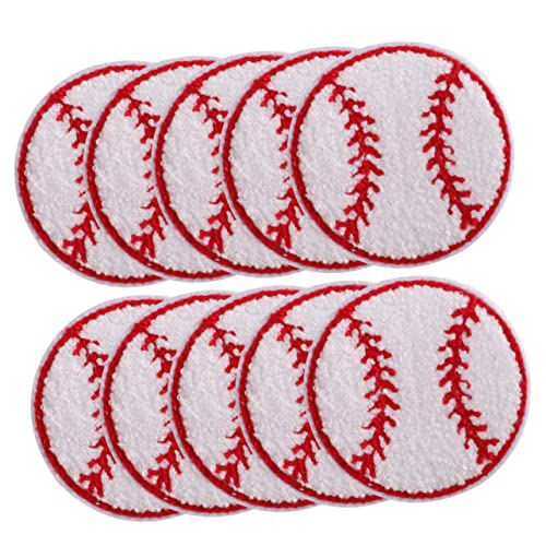 NUOBESTY 3 Sätze Baseball-patch Selbstklebende Mantelpflaster Abriebfeste Fellflecken Dekorative Kleiderflicken Zarte Hutflecken Hutaufnäher Für Den Haushalt Handtuchstickerei 10 Stück * 3 von NUOBESTY