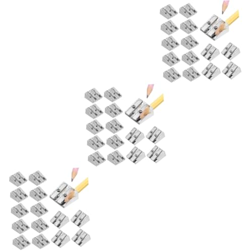 NUOBESTY 3 Sätze Bleistiftspitzer Aus Aluminiumlegierung Bleistift Anspitzer Bleistiftanspitzer Taschenbleistiftschneider Anspitzer Für Augenbrauenstifte Handbleistiftspitzer 16 Stück * 3 von NUOBESTY