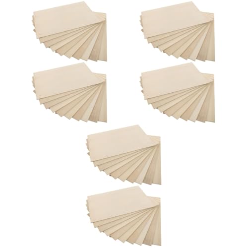 NUOBESTY 3 Sätze Brett Aus Lindenholz Planke Leer Lindenholzbrett Marine-sperrholz Schnitzen Original Holzbretter Holzplatten Rechteckige Holzscheiben Bretter Zum Basteln Beige 24 Stück * 3 von NUOBESTY