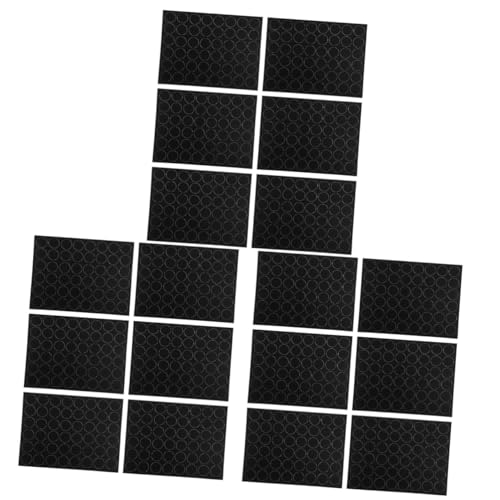 NUOBESTY 3 Sätze Dekorativer Aufnäher Mit Polka Dots Scheckheft Aufkleber Rund Bekleidungsreparatur Kleidungspatches The Dot Kleidung Runde Pads Mehrzweck-wäschepads Nylon Black 6 Blatt * 3 von NUOBESTY