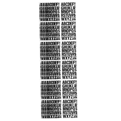 NUOBESTY 3 Sätze Eisenbuchstaben Buchstabenaufkleber Klein Alphabet-aufkleber Aufkleber Für Kleidung Beschriftungsaufkleber Aufkleber Buchstaben Aufkleberbrief Vinyl Black 10 Blatt*3 von NUOBESTY