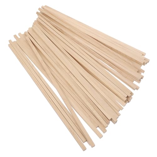 NUOBESTY 3 Sätze Handgefertigte Holzleisten Hartholzdübel Doppelseitiges Klebeband Zum Basteln Bastelmaterial Bastel Materialien Holzstäbchen Diy Handgemachtes Material 50 Stück * 3 von NUOBESTY