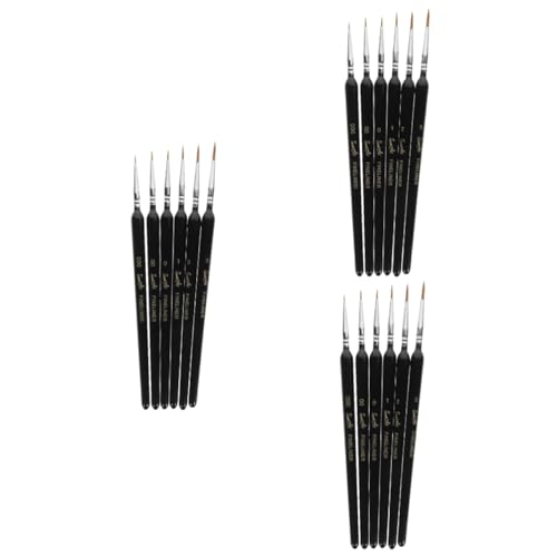 NUOBESTY 3 Sätze Hook-line-stift-set Fudenosuke-pinselstift Kalligraphie-marker Kalligrafie Und Malerei Deckfleckenbürste Chinesischer Kalligraphie-pinsel Black Weiches Fell 6 Stück * 3 von NUOBESTY