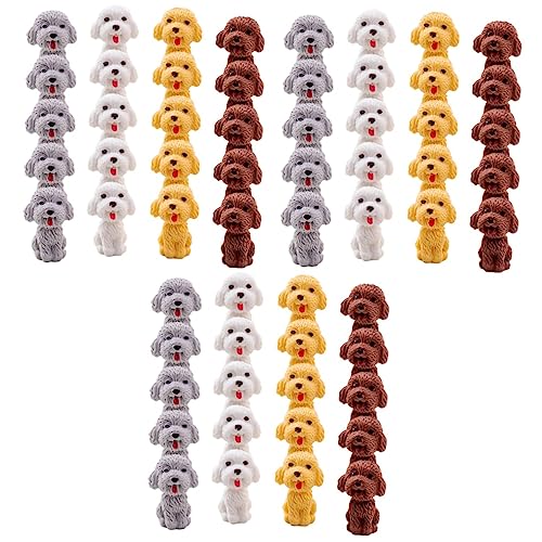 NUOBESTY 3 Sätze Hund Radiergummi Entzückende Miniaturkissen Abschlussball Figuren Cartoon-radiergummis Teddybären-radiergummis 3d-radierer Radiergummi in Hundeform 20 Stück * 3 von NUOBESTY