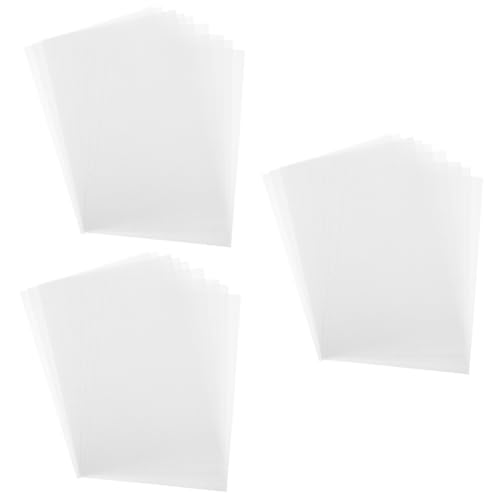 NUOBESTY 3 Sätze Keine Laminierung Erforderlich Druckmaterial Bedruckbares Material Buchzeichen Material Bastelmaterial Druckpapier Kreativpapier Diy Liefert Pvc-material Weiß 10 Blatt*3 von NUOBESTY