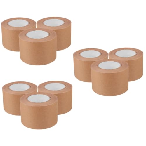 NUOBESTY 3 Sätze Klebeband Aus Kraftpapier Braunes Kraftband Bildrahmenband Kraftpapier Klebeband Verschlussband Hochleistungs-packband Packpapier Für Den Versand Light Brown 3 Rollen * 3 von NUOBESTY