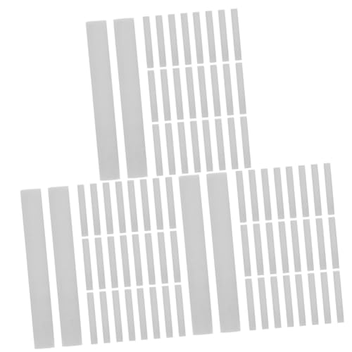 NUOBESTY 3 Sätze Malradierer Radiergummi Reinigen Kunst Radiergummi Zeichnen Radiergummi Schreiben Langer, Streifenförmiger Radiergummi Radiergummis Schreiben Weiß Pvc 100 Stück * 3 von NUOBESTY