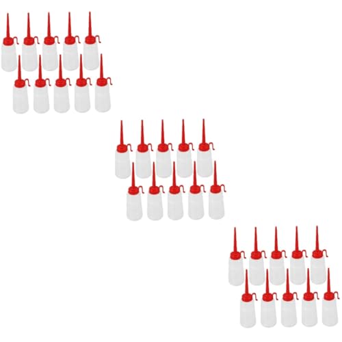 NUOBESTY 3 Sätze Nähmaschinenöler Öldiffusor Ölauffangwanne Spender Öldis Ölbehälter Shampoo-flasche Quetschflasche Für Nähöl Behälter Für Flüssiges Öl Plastik Wiederverwendbar 10 Stück * 3 von NUOBESTY