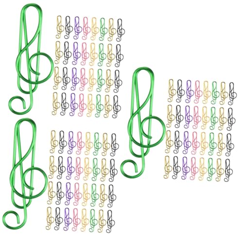 NUOBESTY 3 Sätze Notiz Büroklammer Büroklammern Bürobedarf Zarte Büroklammer Hand Büroklammer Büroklammern Kleine Metall Dokumentenklammern Kleine Büroklammer Dokument 100 Stück * 3 von NUOBESTY