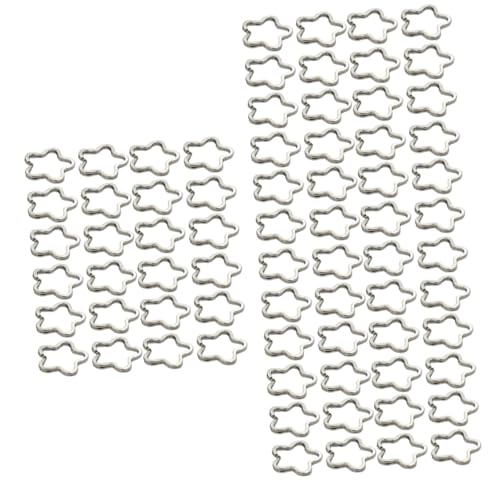 NUOBESTY 3 Sätze Pflaumen-schlüssel Ring Septumringe Schlüsselband Schlüsselkette Schlüsselanhänger Seat Schlüsselanhänger-zubehör Spaltringe Für Die Schmuckherstellung Silver 80 Stück * 3 von NUOBESTY