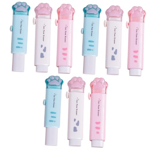 NUOBESTY 3 Sätze Radiergummi Für Katzen Pfoten Gummi-radiergummis Sockelleiste Fänger Fleck Erasers for Kawaii Radiergummi Niedliche Radiergummis Ästhetische Radiergummis 3 Stück * 3 von NUOBESTY