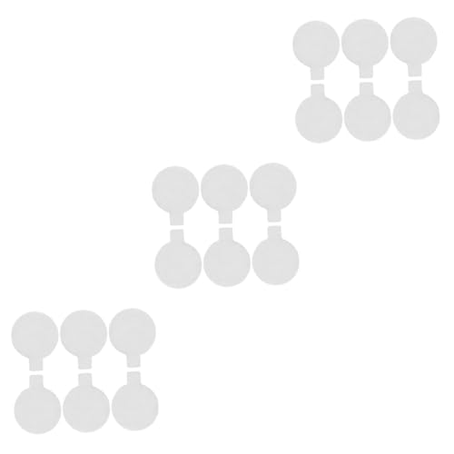 NUOBESTY 3 Sätze Runder Nanokleber Geldumschläge Umschlag Runde Klebeetiketten Cartape Packete Etiketten Mit Runden Punkten Aufkleber Für Siegeletiketten Pet-trennpapier Weiß 100 Stück * 3 von NUOBESTY
