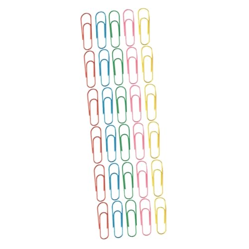 NUOBESTY 3 Sätze Schulbriefpapier Büroklammern Planer-clips Jumbo-ordner-clips Bookmarks Briefhalter Geldborse Metallclips Portemonnaie Fotoclip Bürobedarf Bunte Klipps 50 Stück * 3 von NUOBESTY