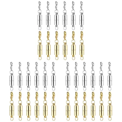 NUOBESTY 3 Sätze Stecker Für Schmuckverschlüsse Magnetische Schmuckverschlüsse Magnetische Halskettenverschlüsse Schließe Magnetverschlüsse Für Halsketten Schmuck Diy Zubehör 12 Stück * 3 von NUOBESTY