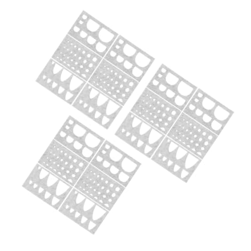 NUOBESTY 3 Sätze Stochern Spaß Vorlage Schnalle Lampenschirm Wollvorlage Seifenschale Seifenhalter Seifenständer Für Gesichtsseife Wollform Chemiefaser Aus Wolle Light Grey 6 Stück * 3 von NUOBESTY