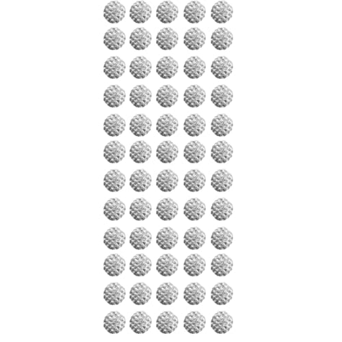 NUOBESTY 3 Sätze Strassperlen Reize Glitzernde Tonperlen Würfel Fokalperlen Makramee Gießen Tonperlen Aus Strass Zur Schmuckherstellung Edelstein Hotfix Polymer-ton Silver 150 Stück * 3 von NUOBESTY