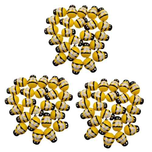 NUOBESTY 3 Sätze Tablett Dekorfolien Charm Kranzherstellung Bienen Dekorbrett Girlande Honigbienenstock Hummelspielzeug Mikrolandschaft DIY Bienenanhänger 24 Stück * 3 von NUOBESTY