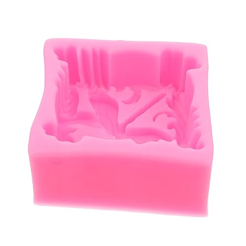 NUOBESTY 3 Stk Silikonform de para gelatinas Süßigkeitenform eiswürfel DIY form Seifenform schokoladenform silikonmuffinformen handgefertigte Seifengussform Seifengießform Kieselgel Rosa von NUOBESTY