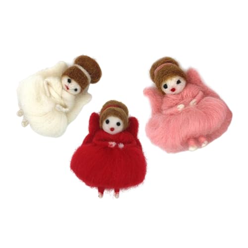 NUOBESTY 3 Stück Wollfilzpuppe Schlüsselanhänger Schlüsselanhänger DIY Filzfigur DIY Puppenornament DIY Wollpuppe Weihnachtsengel Puppe Nadelfilzen Filzpuppe Anhänger Puppenfigur NUOBESTY 3 Stück Wollfilzpuppe Schlüsselanhänger Schlüsselanhänger DIY Filzfigur DIY Puppenornament DIY Wollpuppe Weihnachtsengel Puppe Nadelfilzen Filzpuppe Anhänger Puppenfigur von NUOBESTY