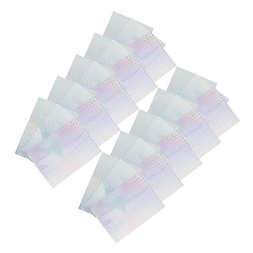 NUOBESTY 30pcs Holographische Vinyl Aufkleber Papier Drucker Papier Kuss Label Matte Aufkleber Klebepapier von NUOBESTY