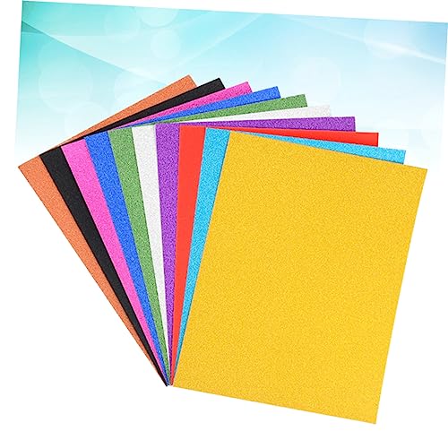 NUOBESTY 30 Stück Buntes Glitzerpapier A4 Selbstklebendes Bastelpapier Für Kreative Projekte Ideal Für Handwerk Und DIY Perfekt Zum Basteln Dekorieren Und Gestalten von NUOBESTY