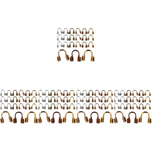 NUOBESTY 3000 Stück U Förmiger Fadenschutz Perlenzubehör Halskettenherstellung Quetschperlen DIY Zubehör Ohrringe Quetschperlen Quetschperlen Für Die Schmuckherstellung von NUOBESTY