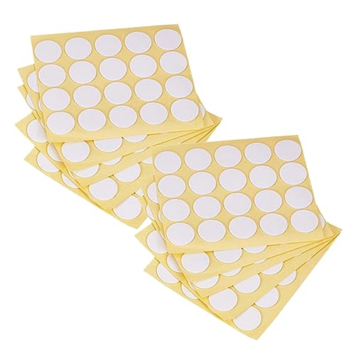 NUOBESTY 300St Aufkleber für Kerzenkerne all purpose glue klebeband doppelseitig befestigungsbänder double sided adhesive tape Inhaber Topfdeckel Klebeschaum Kerzendocht-Aufkleber Yellow von NUOBESTY