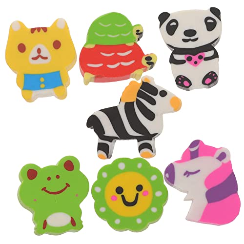 NUOBESTY 30St tierischer Radiergummi dartscheibe mitgebsel beemysafe stationery schulzeug fun Mini-Rätsel für Tierspielzeug neuartiger Radiergummi Cartoon-Radiergummi von NUOBESTY