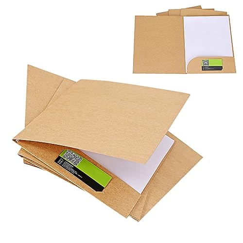 NUOBESTY 30st Aktenordner Aus Papier Für Das Büro Dokumentenordner Aus Kraftpapier Aktenordner Aus Kraftpapier Ordner Mit Präsentationsunterlagen Präsentationsordner von NUOBESTY