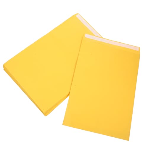 NUOBESTY 30st Umschlagverpackungsbeutel Dokumentenordner Klassische Umschläge Für Das Büro Umschläge Für Hochzeiten Kraft-umschläge Leere Umschläge Fotoumschläge Bürobedarf Yellow Papier von NUOBESTY