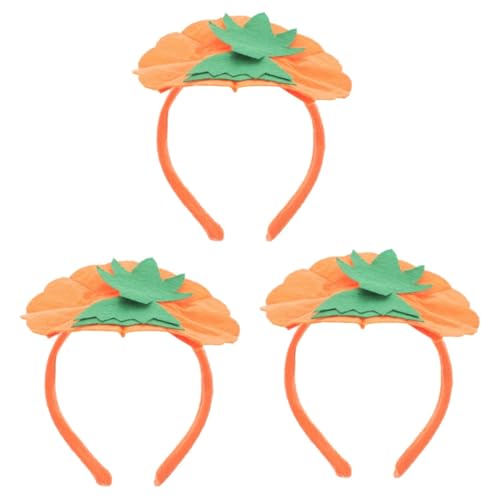 NUOBESTY 3St Halloween-Kürbis-Stirnband halloween haarschmuck haarschmuck halloween Maske Cosplay-Kostüm-Stütze Haarband Halloween-Elemente-Stirnband Halloween-Party-Stirnband Stoff von NUOBESTY