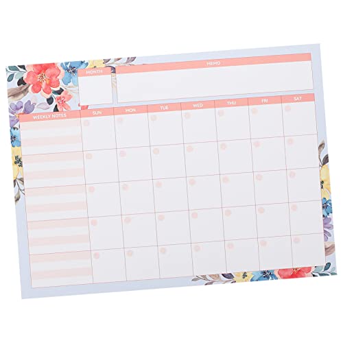 NUOBESTY 3St Planer Tischkalender Agenda Notizblock abreißen Homeoffice-Grundlagen LED-Noteboard write board schreibhefte zeichenheft notepad Zeitplan-Notizbuch täglicher Notizblock Papier von NUOBESTY