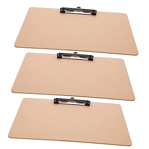 NUOBESTY 3St Tafel write board clipboard Schreibbrett mit Ablagefach cartape Zeichenbrett des Künstlers harte Design-Zwischenablage Zwischenablage schreiben Multifunktions-Klemmbrett Planke von NUOBESTY