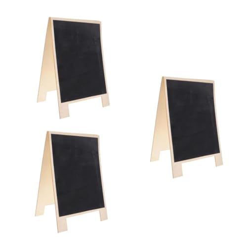 NUOBESTY 3st Doppelseitige Tafel Autolichtaufkleber Universelle Aufkleber Led-lichtleisten Tapetendekoration Körperaufkleber Heimdekoration Tisch Staffelei Kleine Tafel Tafel Holz Black von NUOBESTY