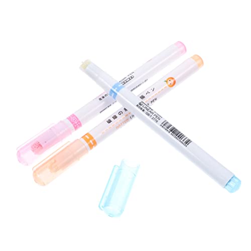 NUOBESTY 3st Roller-textmarker Bulk-textmarker Marker Machen Anzüge Für Kinder Kinderanzüge Textmarker Stift Bunter Markierungsstift Metallmarker Kinder Sammelalbum Neonstift Plastik von NUOBESTY