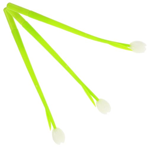 NUOBESTY 3st Saftiger Stressstift Schwingstift Bleistifte Für Kinder Gelstifte Für Kinder Filzstift Für Kinder Gras Stifte Blumenstifte Metallische Gelstifte Kugelschreiber Green Kieselgel von NUOBESTY