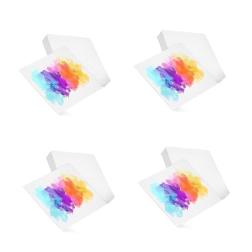 NUOBESTY 4 Sätze 4 Sets Aquarellpapier Leere Aquarellkarten Aquarellkarten Zeichenpapier Massenpapier Zum Malen Papier Für Aquarellmalerei Aquarellkarten Blanko Weiß 50 Stück * 4 von NUOBESTY