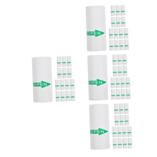 NUOBESTY 4 Sätze 4 Sets Mini Druckpapier Nagelaufkleber Tragbarer Thermodrucker Etikettenaufkleber Bedruckbarer Umschlagdrucker Namensschilder Aufkleber Versandetiketten 15 Stück * 4 von NUOBESTY