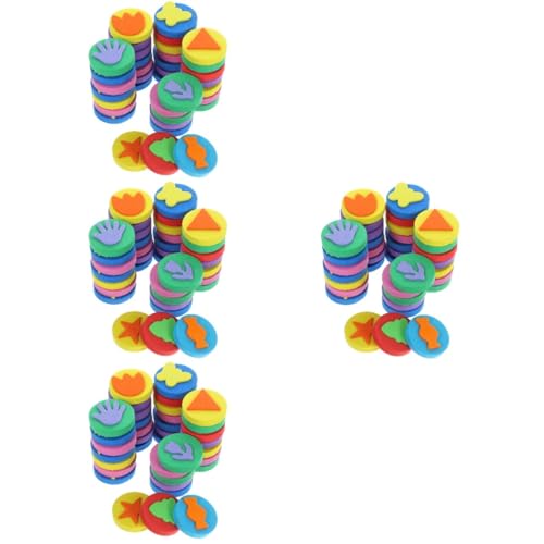 NUOBESTY 4 Sätze 4 Sets Schaum Malschwamm Malschwamm Bastelsets Für Erwachsene Schwammmodelle Niedliche Malstempel Bastel Zeichenschwämme Stempel Malen Bastelschwamm 36 Stück * 4 von NUOBESTY