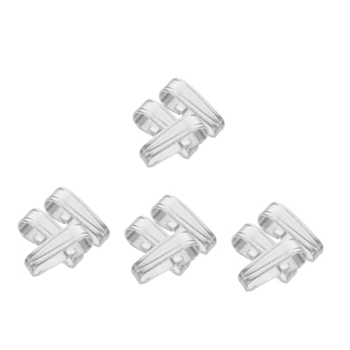 NUOBESTY 4 Sätze 4 Sets Schmuck Clip Charm Halsketten Halsband Halsketten Anhänger Verbindungsstücke Bügel Quetsch Bügel Anhänger Jewerly Schnallen Verbindungsstücke Für Die 3 Stück * 4 von NUOBESTY