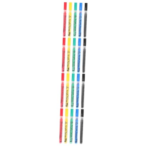 NUOBESTY 4 Sätze Acrylmarker Geruchsfreier Malstift Aquarell Zeichenstifte Lackstift Mit Feiner Spitze Farbstift Auf Wasserbasis Notizblock-textmarker Farbmarker Pigment 5 Stück * 4 von NUOBESTY