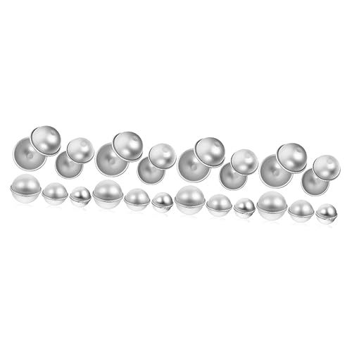 NUOBESTY 4 Sätze Badekugel Form Cupcake Backform Kuchenformen Set Formen Für Kuchenformen Seifenformen Form in Kugelform Zubehör Für Die Herstellung Von Badekugeln Silver 5 Paare * 4 von NUOBESTY