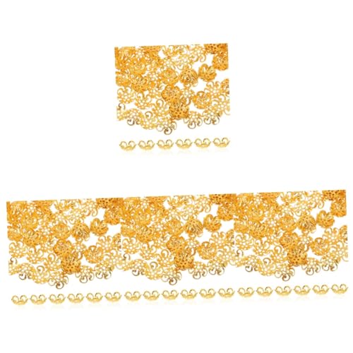 NUOBESTY 4 Sätze Basisschmuck Perlen-kits Ohrhaken Aus Sterlingsilber Reize Webstuhl Bausätze Kappe Perlen Für Die Schmuckherstellung Armbänder Golden Eisen 100 Stück * 4 von NUOBESTY