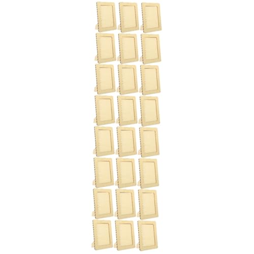 NUOBESTY 4 Sätze Bilderrahmen Bastelsets Papprahmen Bastelaufkleber Bastelset Basteln Für Fotohalter Zur Herstellung Von Zubehör Fotorahmenform Aus Ton Holz Beige 6 Stück * 4 von NUOBESTY