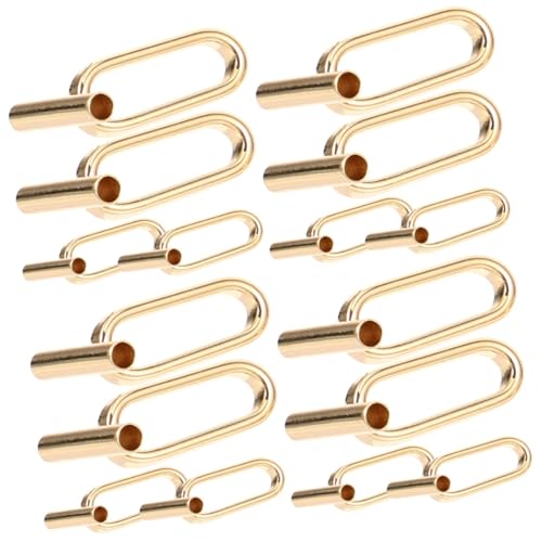 NUOBESTY 4 Sätze Broschenkonverter Pin-hersteller Magnetische Anstecknadel Für Kleidung Karabiner Mit Ovalem Verschluss Brosche Liefern Kleidungsbrosche Rostfreier Stahl Golden 4 Stück * 4 von NUOBESTY