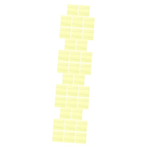 NUOBESTY 4 Sätze Haftnotizen Notizhefte The Notebook Buch Memo-block Farbige Aufkleber Notizblock-aufkleber Gefüttert Selbstklebende Notizzettel Fluoreszierendes Papier Yellow 800 Blatt*4 von NUOBESTY