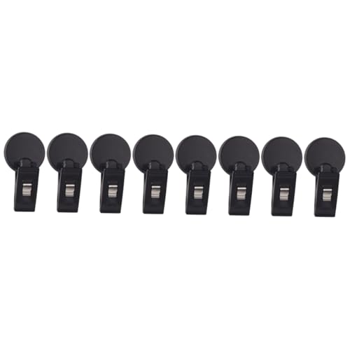 NUOBESTY 4 Sätze Inhaber Eines Autotickets Auto Aufbewahrungstasche Car Storage Pocket Sitz Clips Haken Autos Inhaber Eines Parkscheins Ticketkarten-aufbewahrungsclip Pvc Black 2 Stück * 4 von NUOBESTY