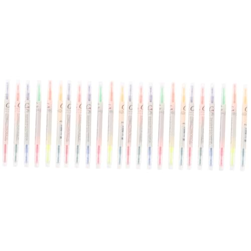 NUOBESTY 4 Sätze Pastell Kleiner Lesezeichen Textmarker Stifte Ultra Für Schule Ausstellung Markierungen Multi Schüler-textmarker Scrapbook-marker Kompakter Buchmarker Plastik 6 Stück * 4 von NUOBESTY