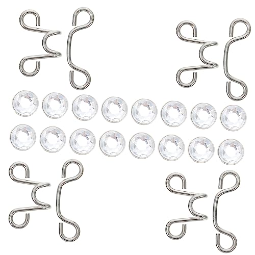 NUOBESTY 4 Sätze Taillenknöpfe Clip Für Hosen Aufkleber Gürtel Stifte Einstellbarer Spanner Bausatz Verstellbare Taillenschnalle Extender Einsteller Verschluss Druckknöpfe Rostfreier Stahl von NUOBESTY