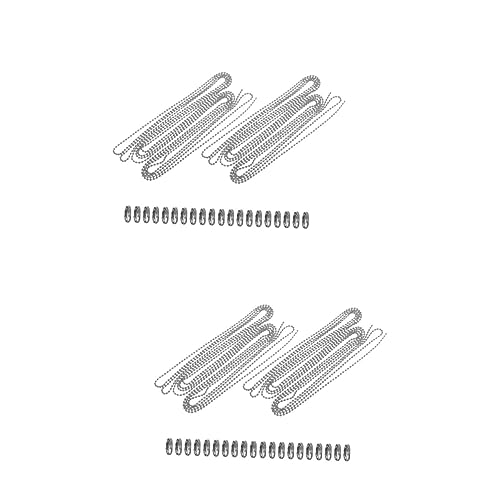 NUOBESTY 4 Sets Perlenkette Rollverschluss Fächergrößenmesser Ringperlen Zur Schmuckherstellung Greiferzubehör Schmuckkette Schlüsselanhänger Perlenhalter Crimp Charm Kits Silber von NUOBESTY